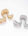 Mini Curved Metal Claw Clips (Set of 2)